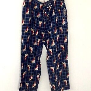Stanford Sleep/Lounge Holiday Pants, Dog Theme, 100% Cotton, Pockets. Dad Gift